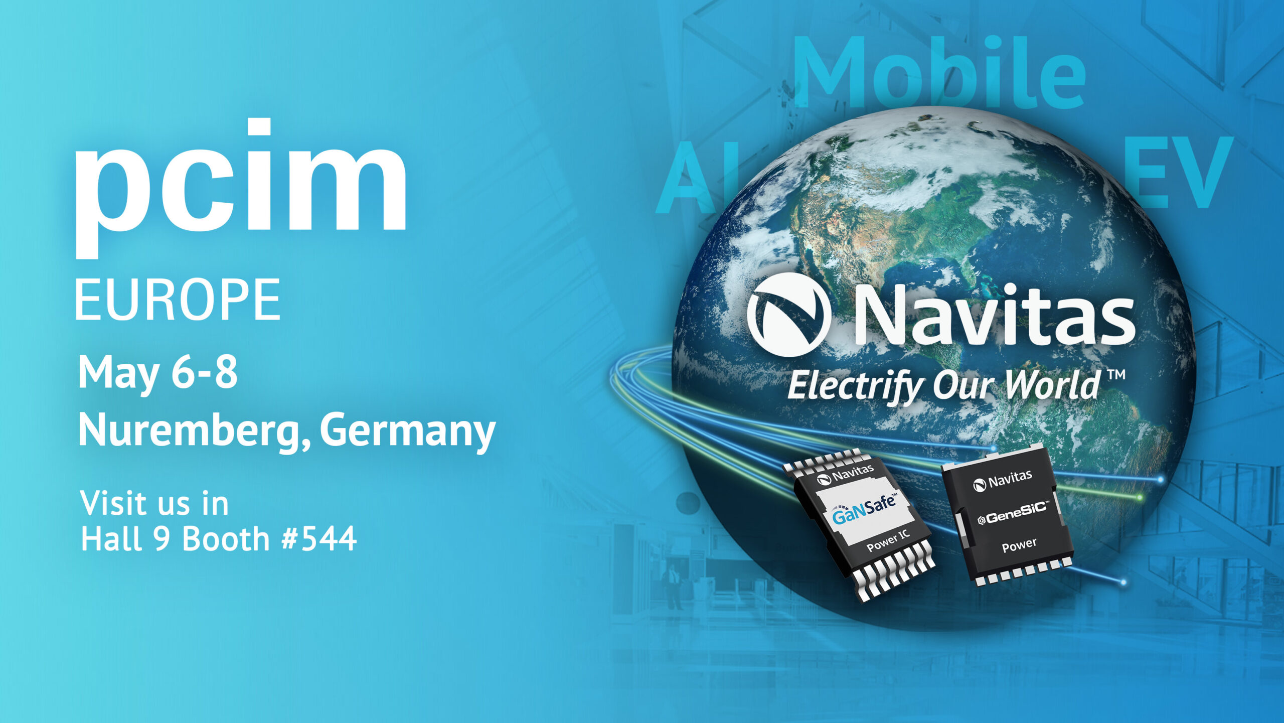 navitas-showcases-advances-in-gan-and-sic-technologies,-including-world’s-first-production-released-650v-bi-directional-ganfast-ics-at-pcim-2025