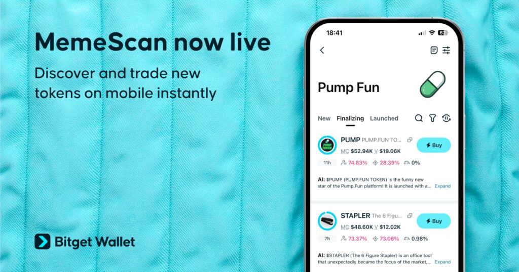 bitget-wallet-launches-memescan,-a-pro-grade-mobile-tool-for-high-speed-memecoin-trading