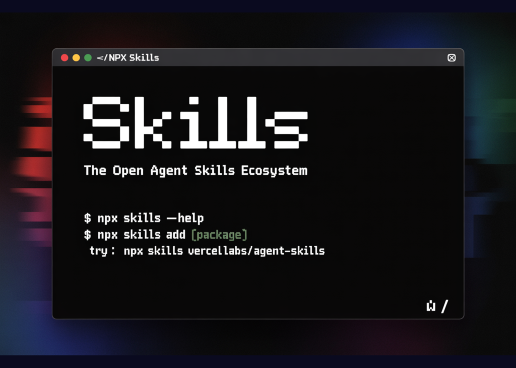 vercel-releases-agent-skills:-a-package-manager-for-ai-coding-agents-with-10-years-of-react-and-next.js-optimisation-rules