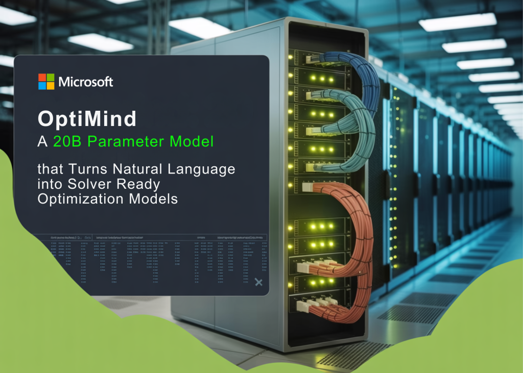 microsoft-research-releases-optimind:-a-20b-parameter-model-that-turns-natural-language-into-solver-ready-optimization-models