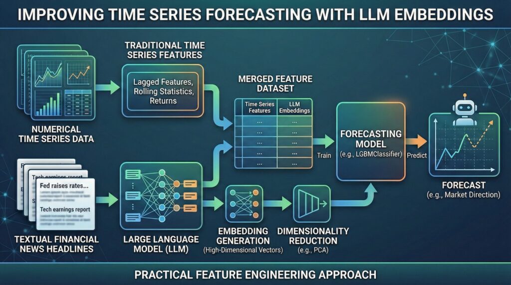 can-llm-embeddings-improve-time-series-forecasting?-a-practical-feature-engineering-approach