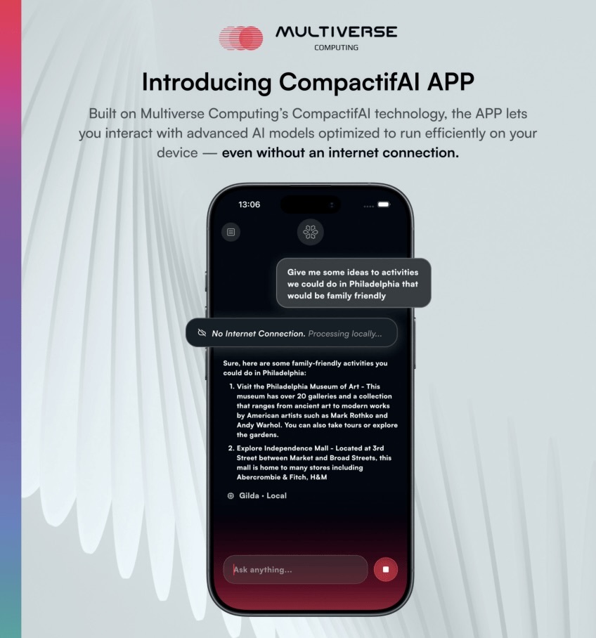 multiverse-computing-launches-compactifai-app,-bringing-offline-ai-to-edge-devices