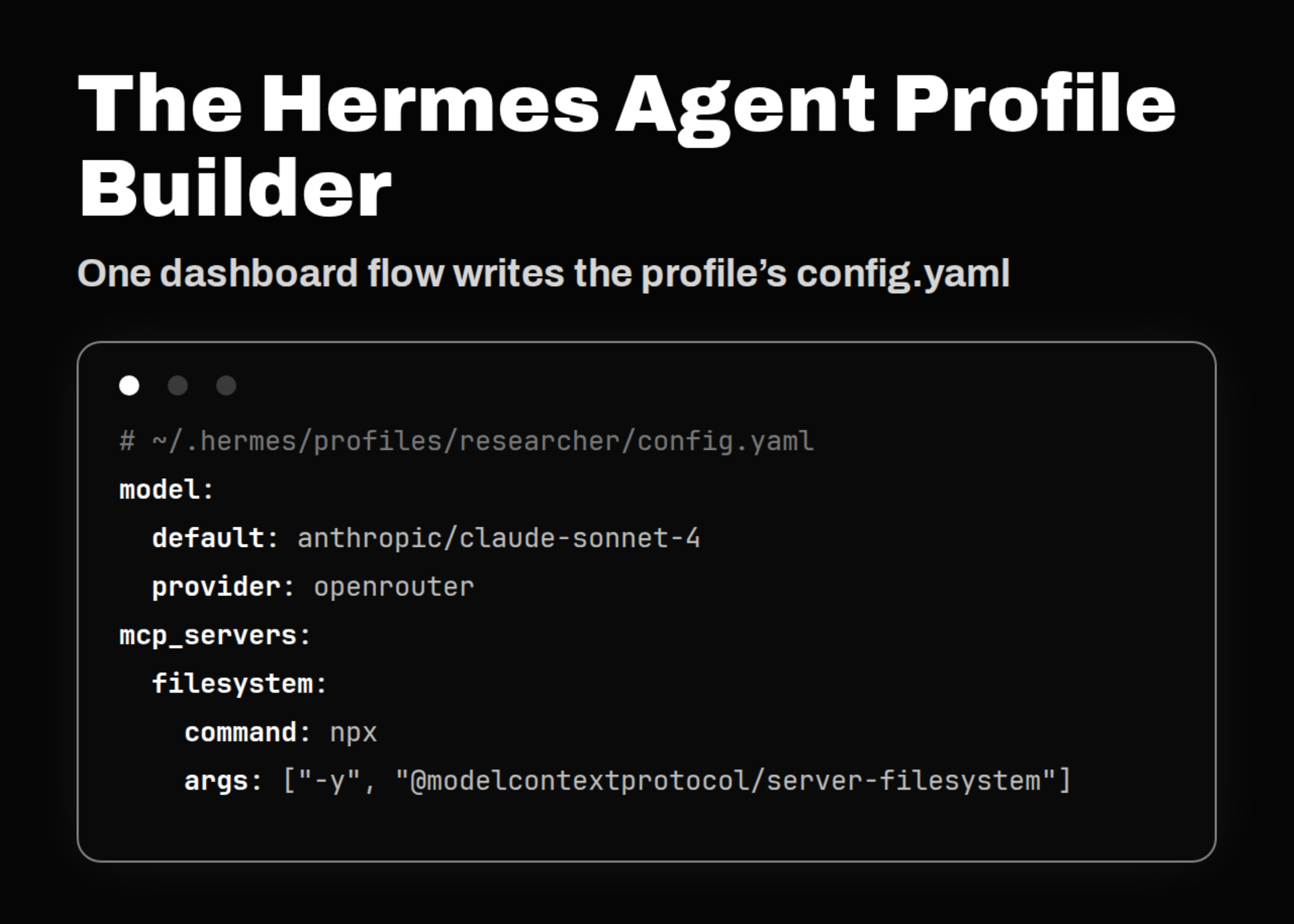 nous-research-ships-hermes-agent-profile-builder:-identity,-model,-skills,-and-mcp-servers-in-one-dashboard-flow
