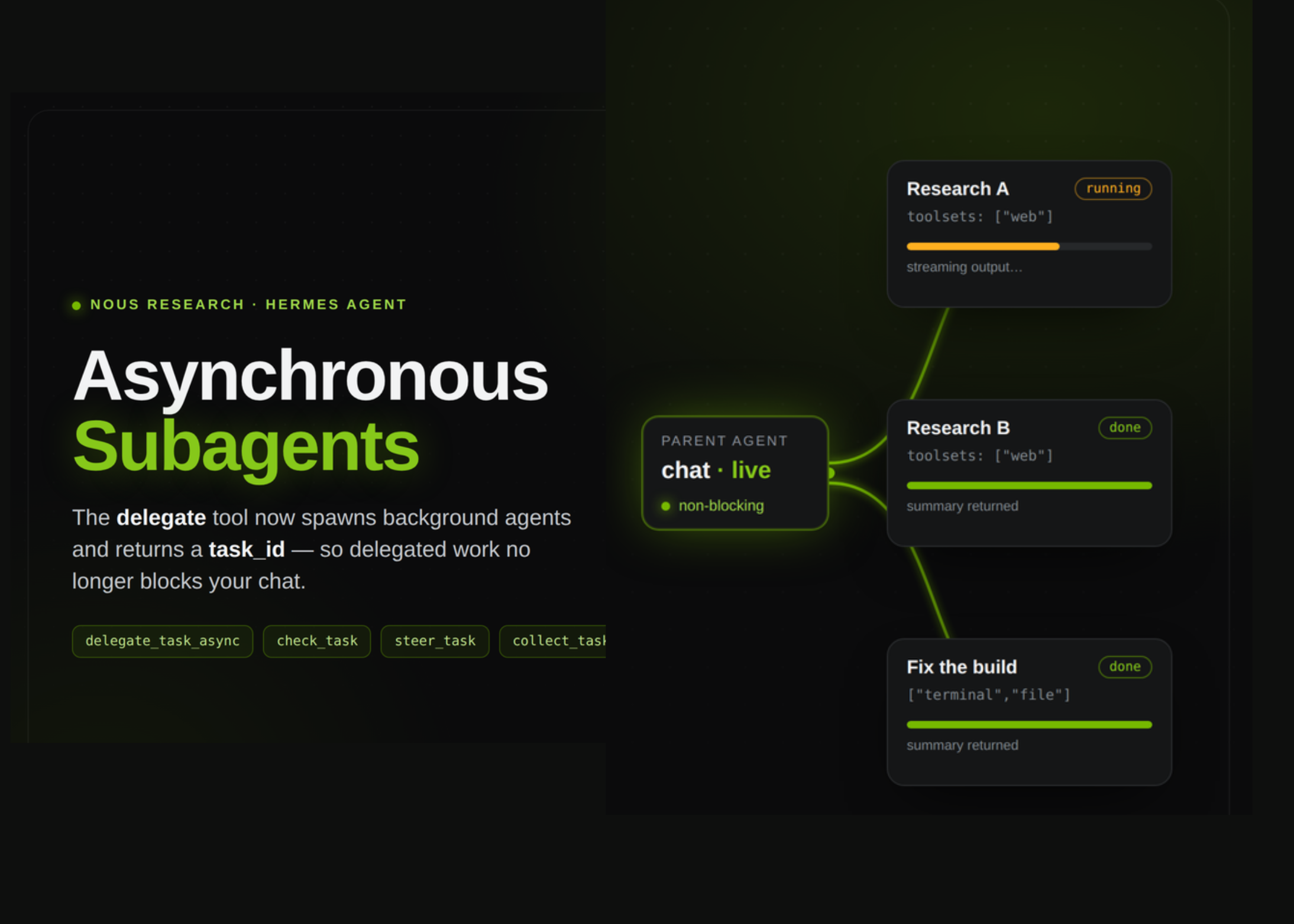 hermes-agent-adds-asynchronous-subagents,-so-delegated-work-no-longer-blocks-the-parent-chat