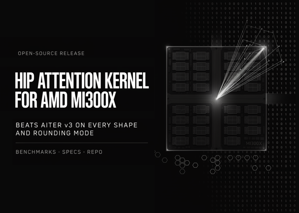 moonmath-ai-open-sources-a-hip-attention-kernel-for-amd-mi300x-that-beats-aiter-v3-on-every-shape-and-rounding-mode