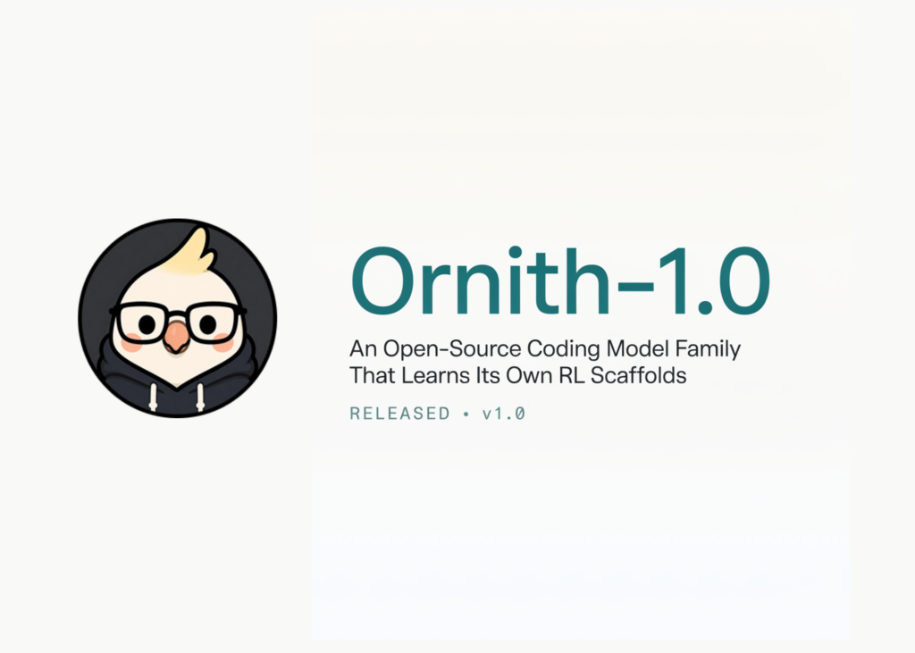 deepreinforce-releases-ornith-1.0:-an-open-source-coding-model-family-that-learns-its-own-rl-scaffolds