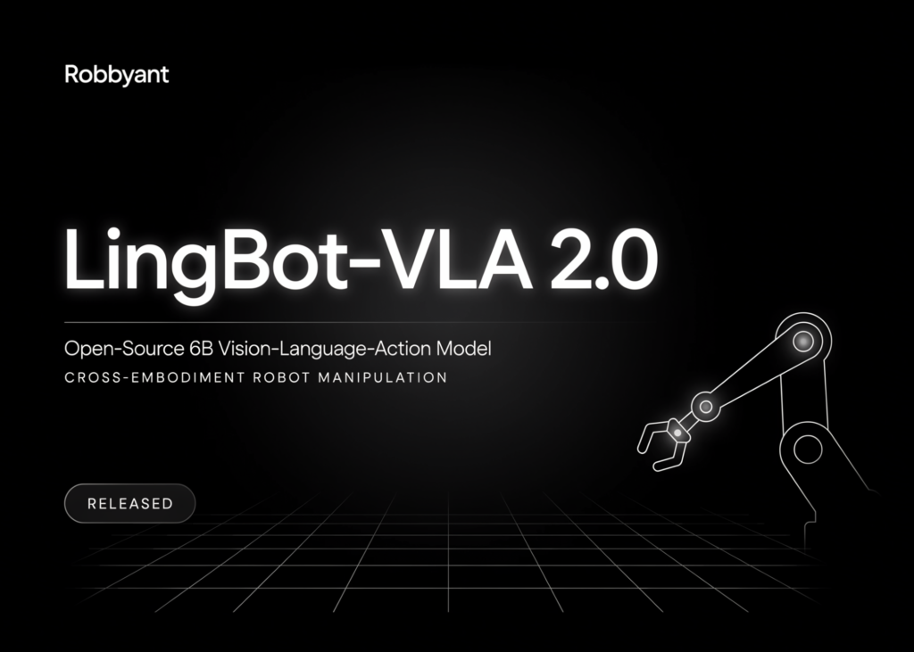 robbyant-releases-lingbot-vla-2.0:-an-open-source-6b-vision-language-action-(vla)-model-for-cross-embodiment-robot-manipulation