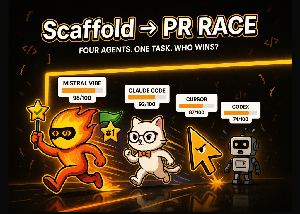 mistral-vibe-for-code-vs-claude-code-vs-cursor-vs-codex:-four-agents-scored-on-one-scaffold-to-pr-task