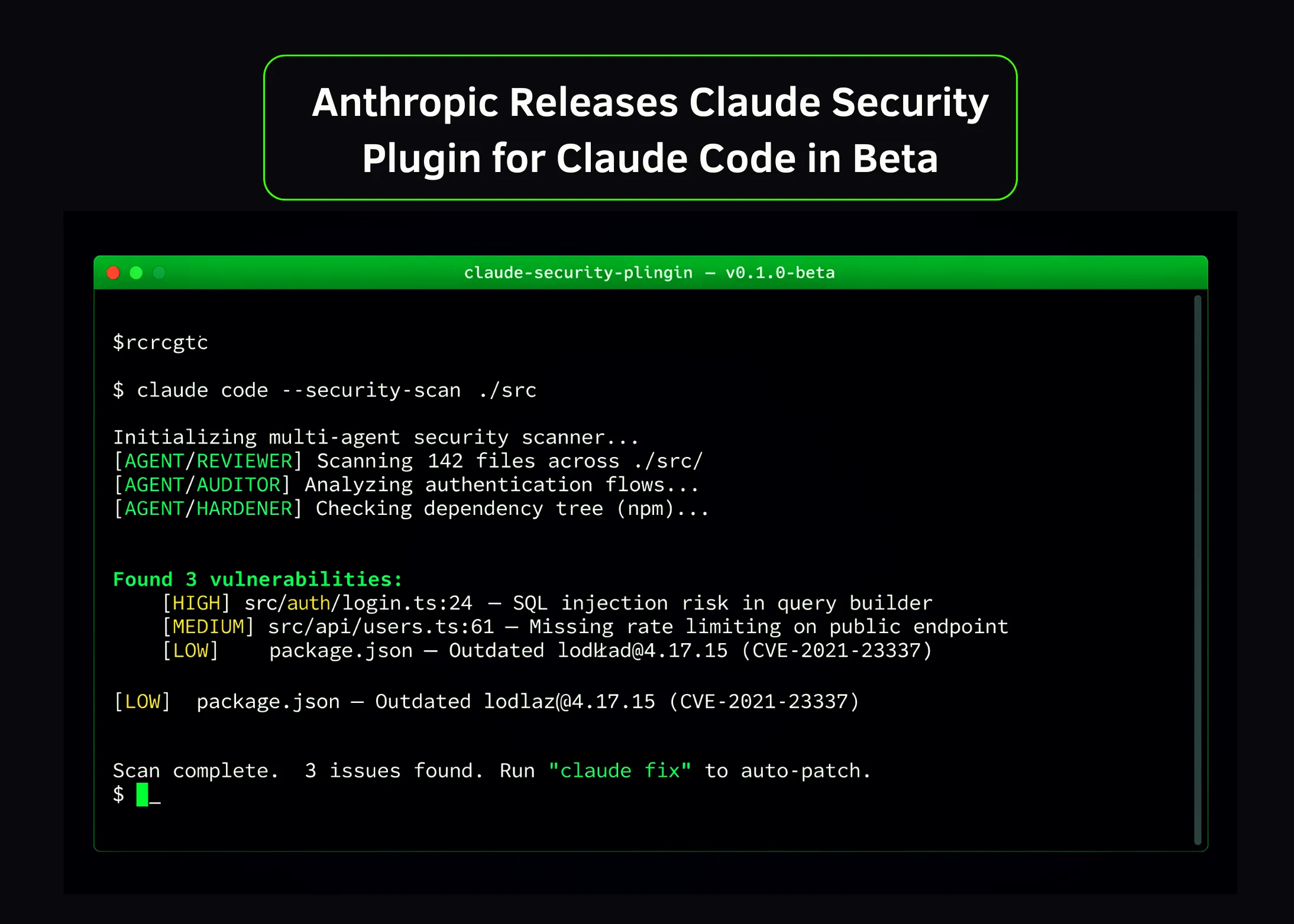 anthropic-releases-claude-security-plugin-for-claude-code-in-beta:-a-multi-agent-vulnerability-scanner-that-runs-in-your-terminal