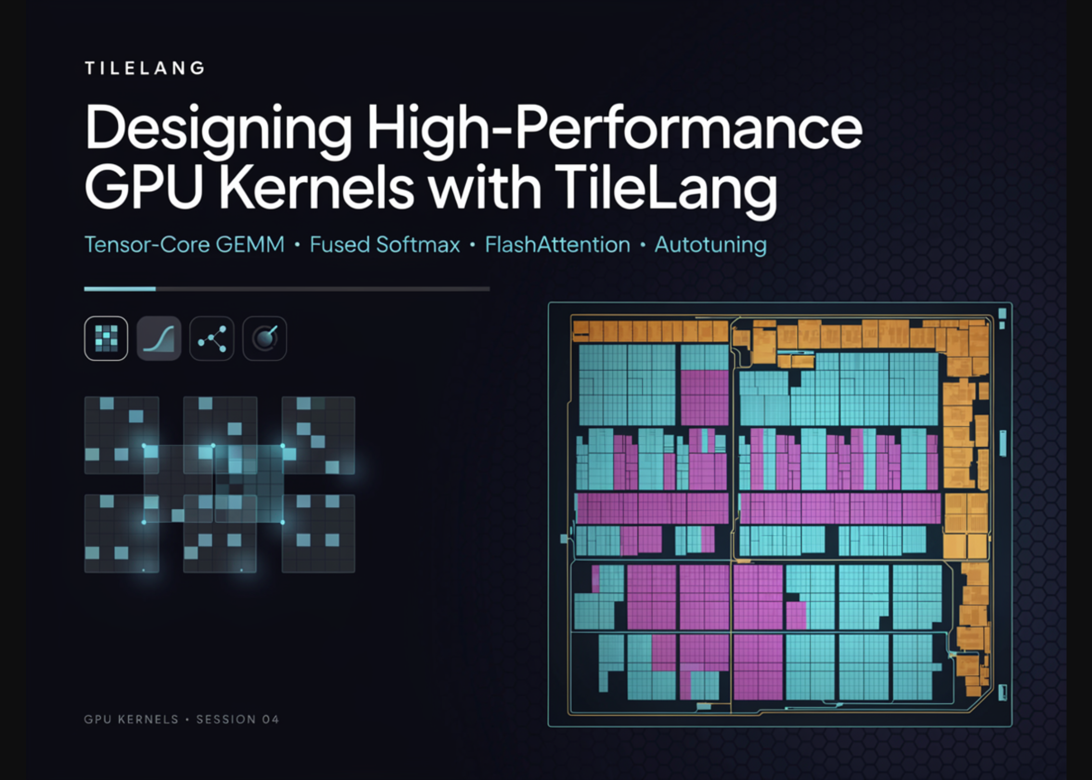 designing-high-performance-gpu-kernels-with-tilelang:-tensor-core-gemm,-fused-softmax,-flashattention,-and-autotuning