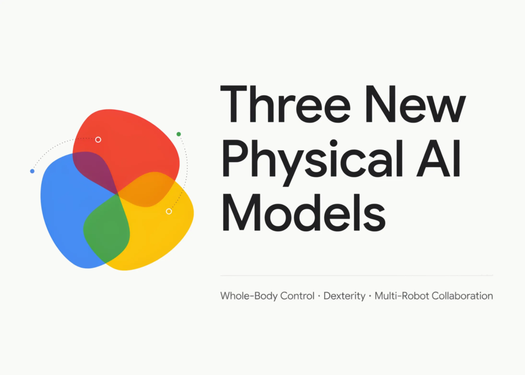 google-deepmind-ships-three-physical-ai-models-for-whole-body-control,-dexterity-and-multi-robot-collaboration