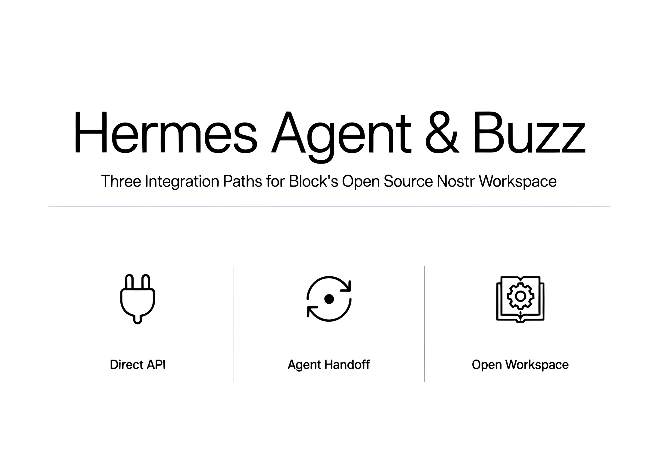 nous-research-ships-three-integration-paths-for-hermes-agent-and-buzz,-block’s-open-source-nostr-workspace-for-humans-and-agents