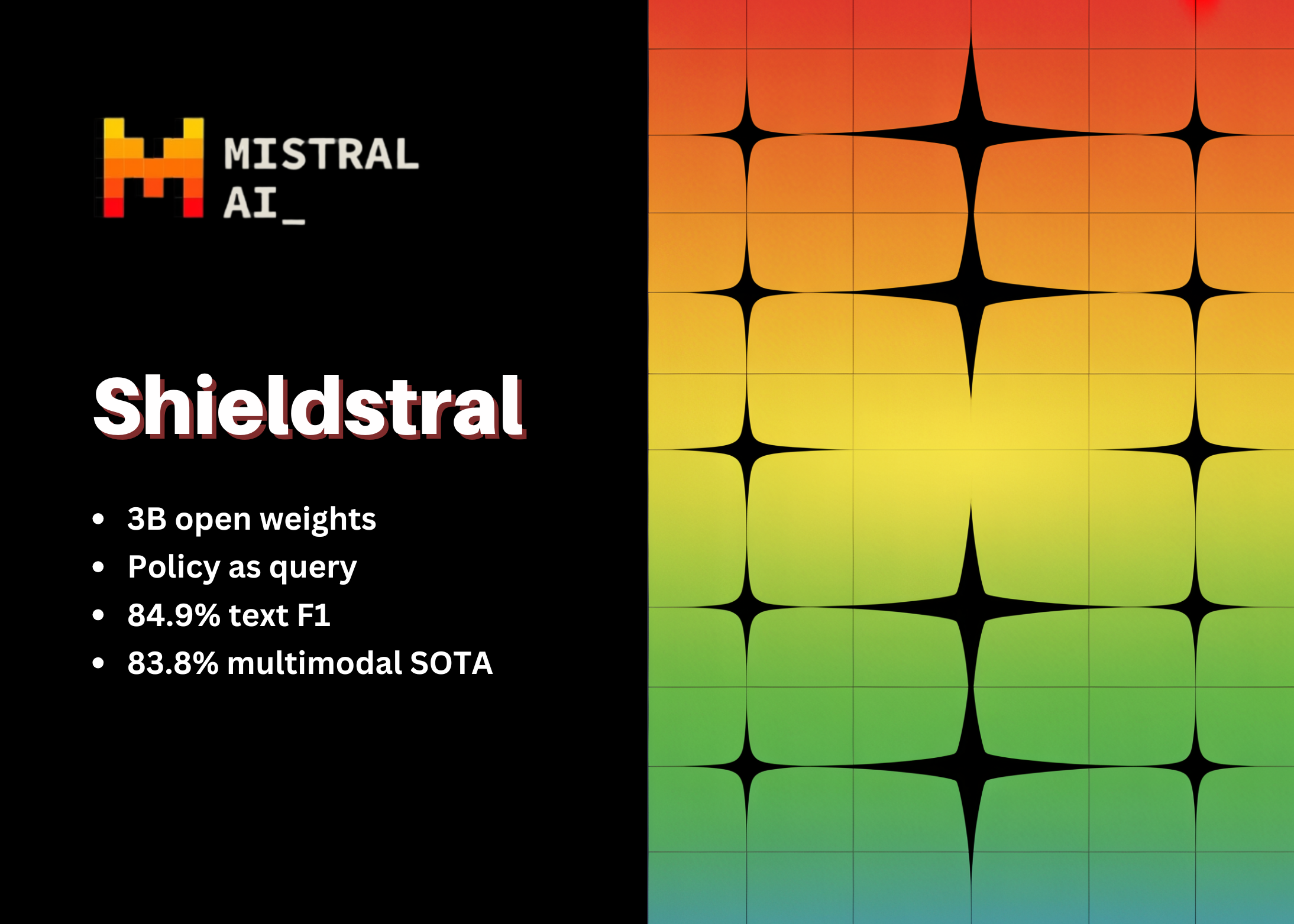 mistral-ai-releases-shieldstral-1.0-3b:-an-open-weights-policy-adaptive-multimodal-safety-classifier-matching-models-7×-its-size