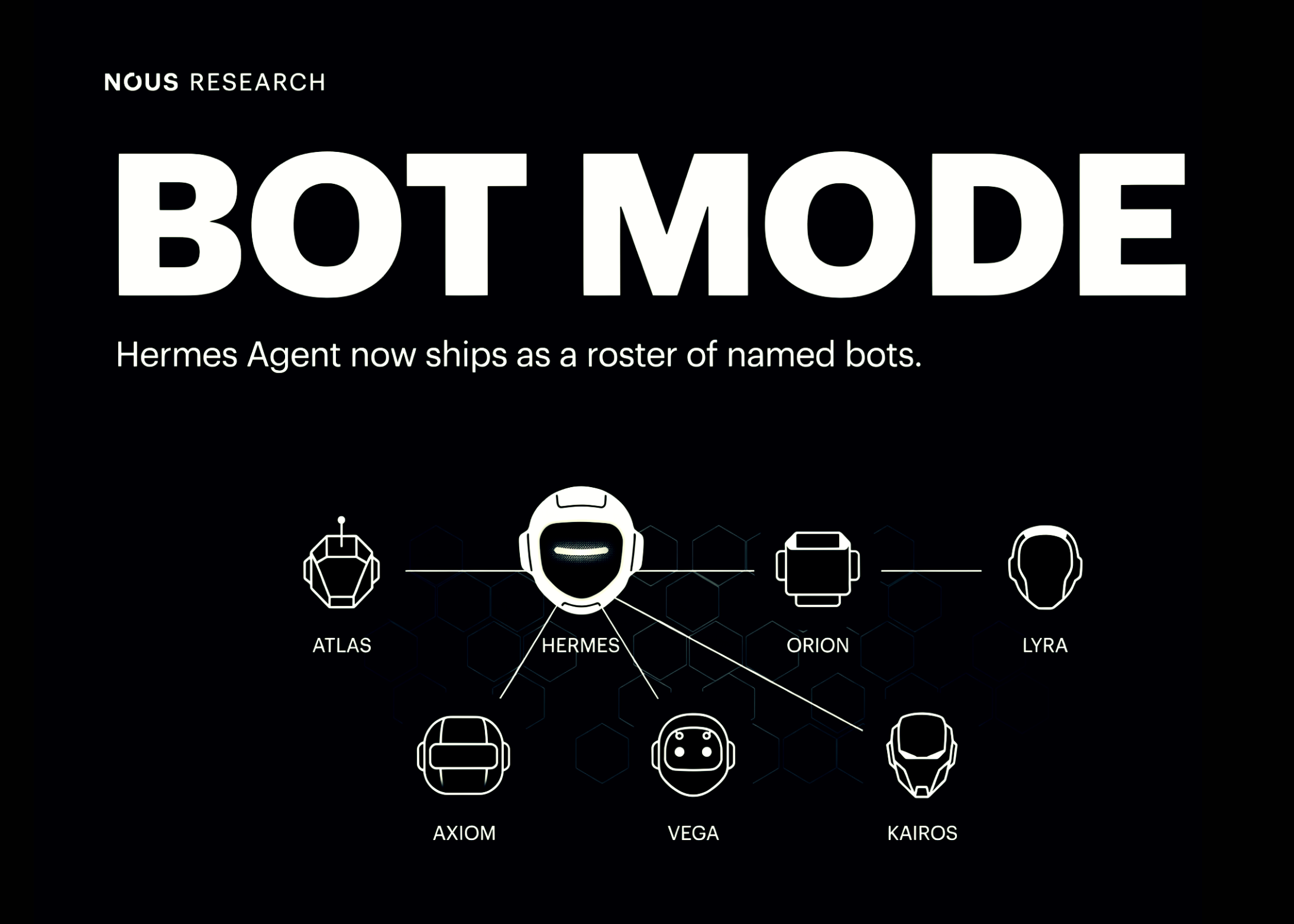 nous-research-ships-bot-mode-for-hermes-agent,-turning-agent-profiles-into-a-roster-of-named-bots