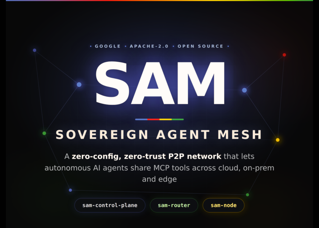 meet-sam-(sovereign-agent-mesh):-a-zero-config,-zero-trust-p2p-network-for-ai-agents