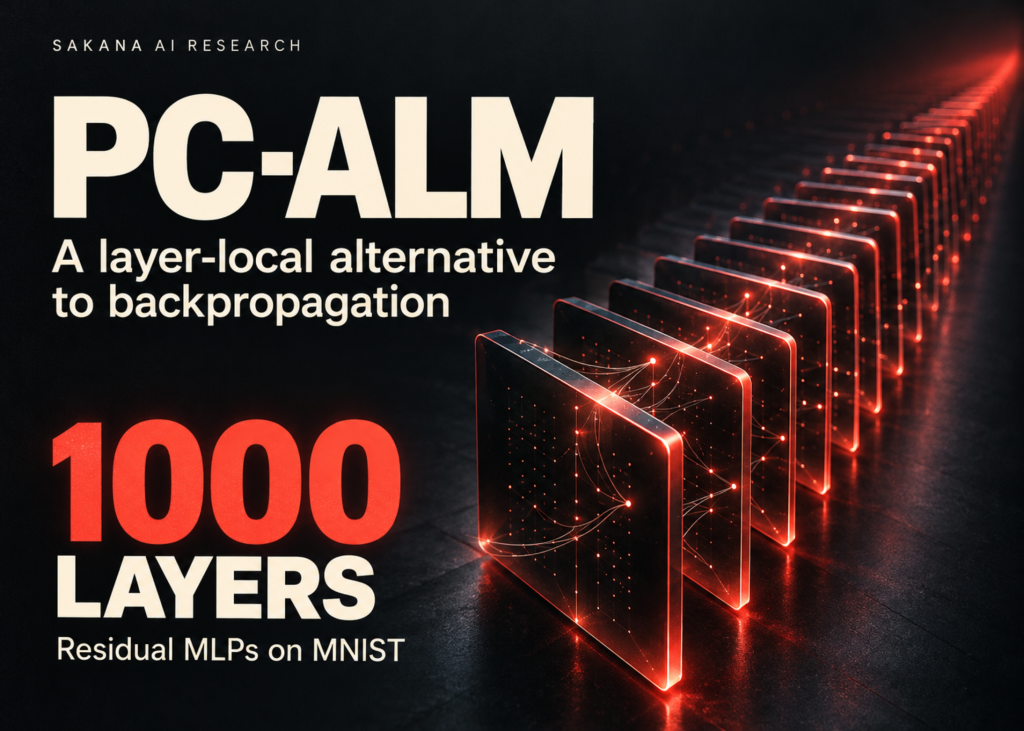 sakana-ai-researchers-introduce-pc-alm,-a-layer-local-alternative-to-backpropagation-that-trains-1000-layer-networks