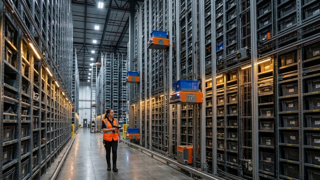exotec-skypod-system-deployed-at-gxo’s-venlo-facility-for-guess