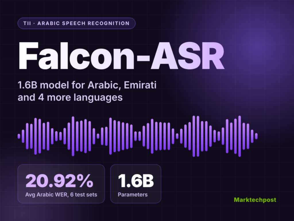 tii-releases-falcon-asr:-16b-arabic-speech-model-hits-20.92%-wer