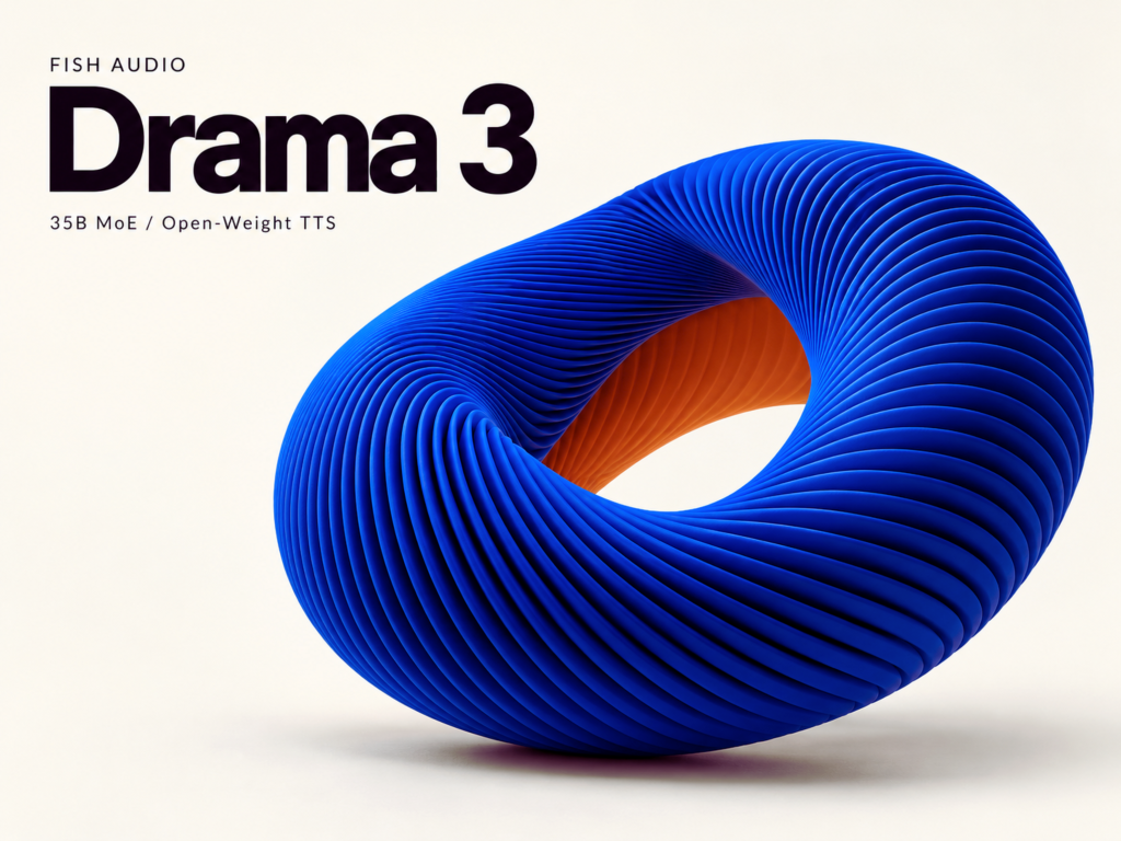 fish-audio-releases-drama-3,-a-35b-open-weight-moe-text-to-speech-model