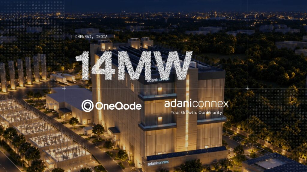oneqode-secures-14-mw-of-chennai-ai-capacity-in-adaniconnex-agreement